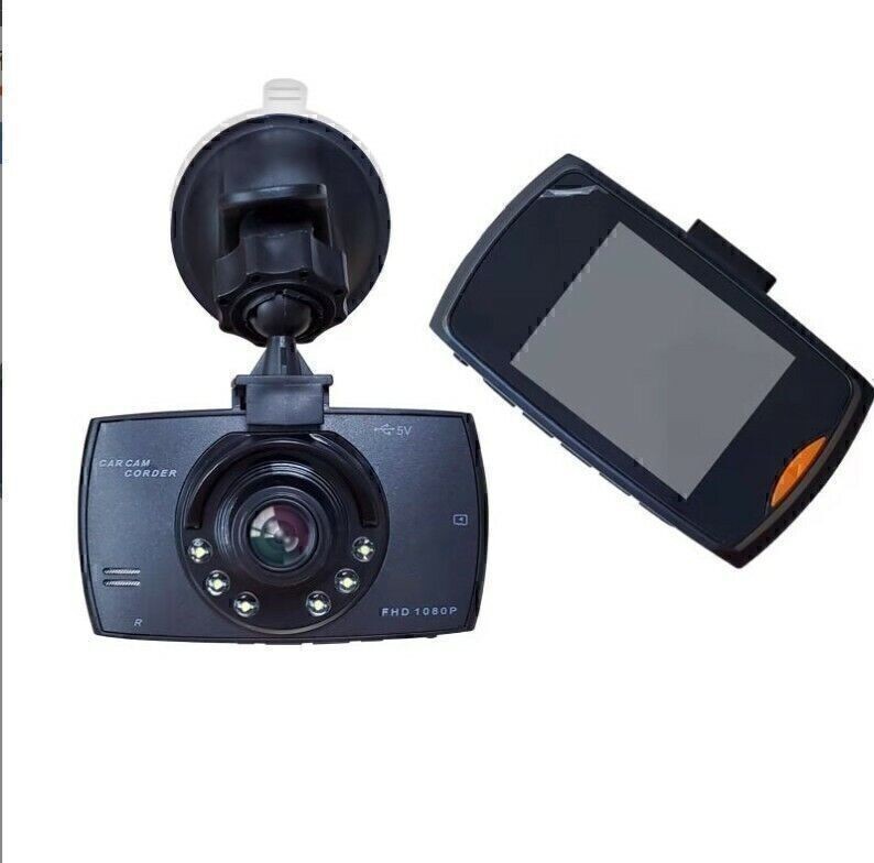 LCD Screen Car DVR Dash Cam Video Recorder G-Sensor 1080P Front Inside Camera