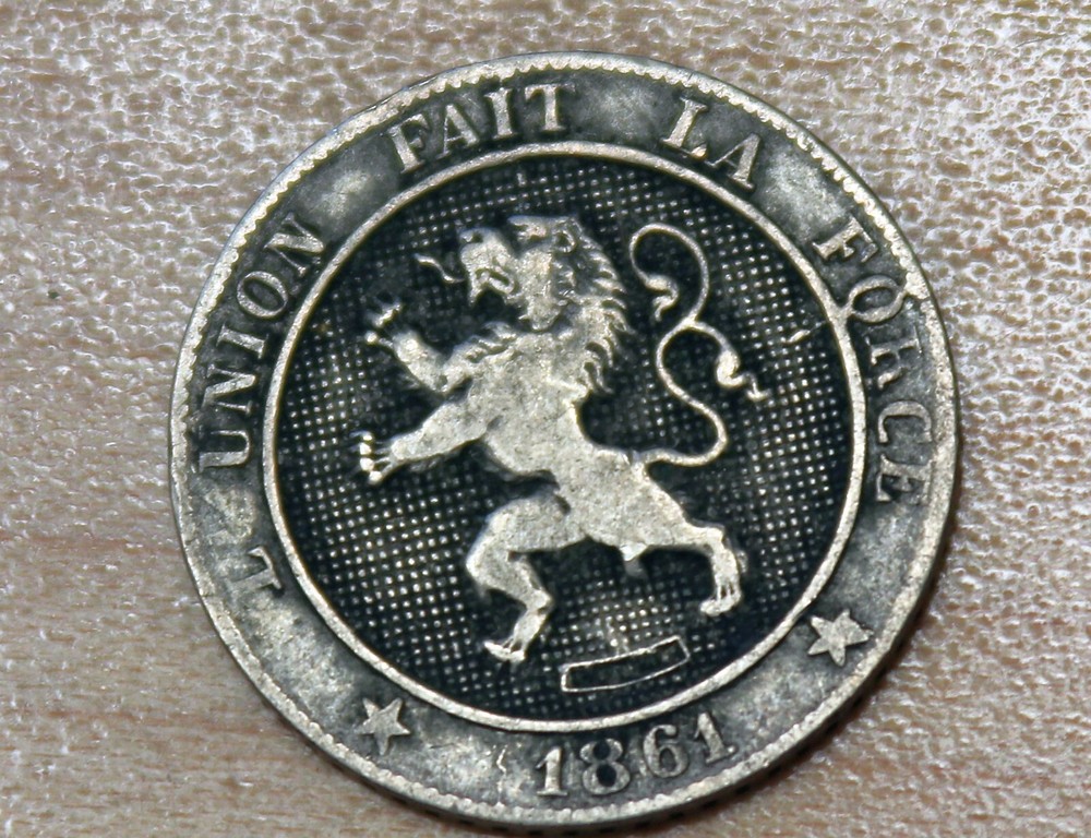 1861 Belgium 5 Centimes