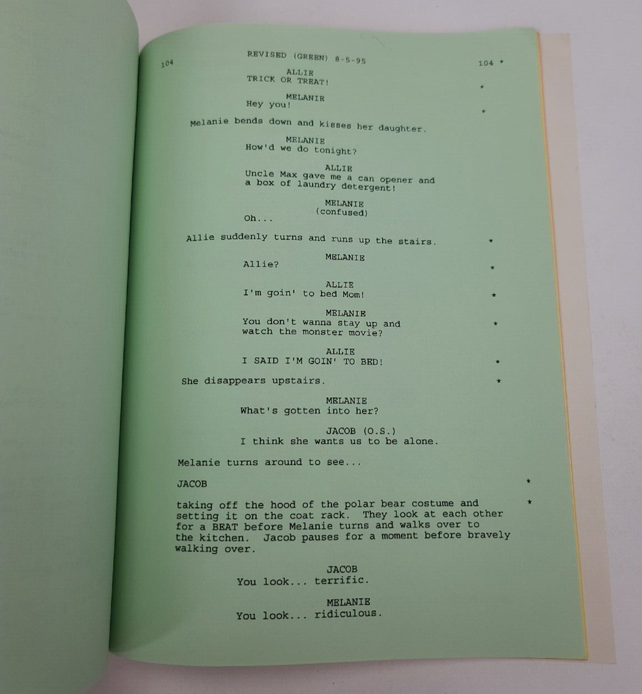 GRUMPIER OLD MEN / Mark Johnson 1995 Screenplay, Walter Matthau & Jack Lemmon