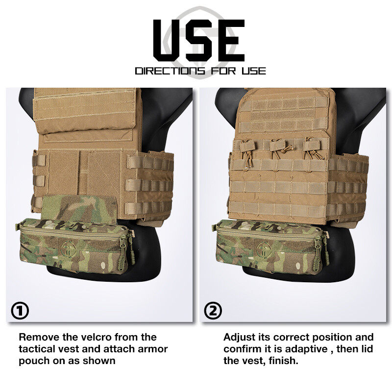TOPTACPRO Tactical Dump Pouch Ferro Style Drop Pouch Hook&Loop D3 JPC FCPC MK4