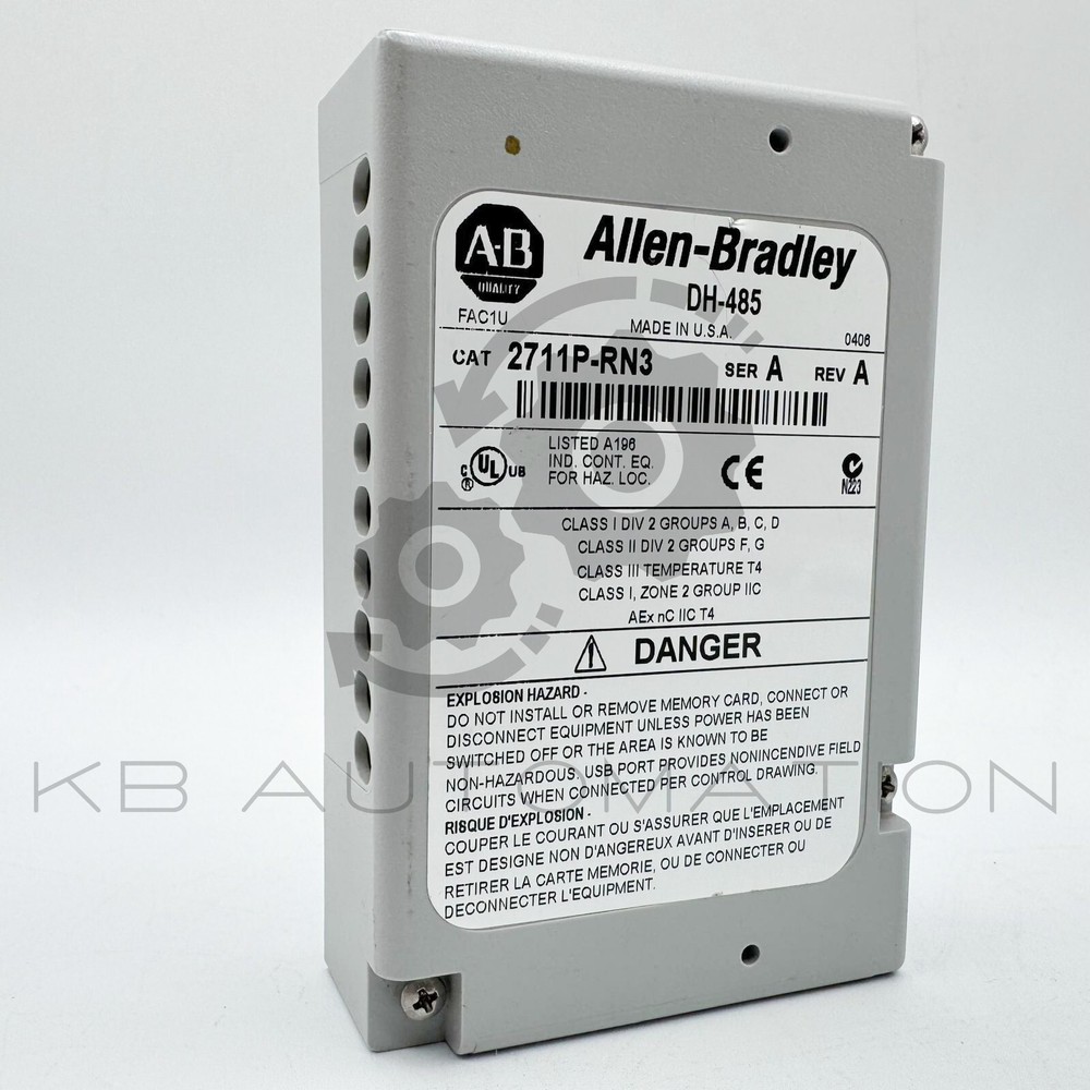 2711P-RN3 PanelView Plus 400-600 DH-485 communication interface