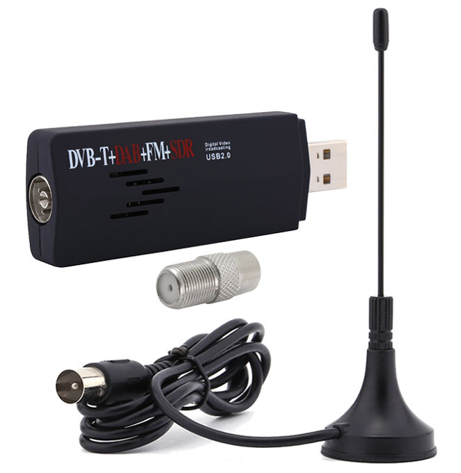 Multi-Function USB DVB-T TV FM D Radio Tuner with SDR Support for Win11 Win10