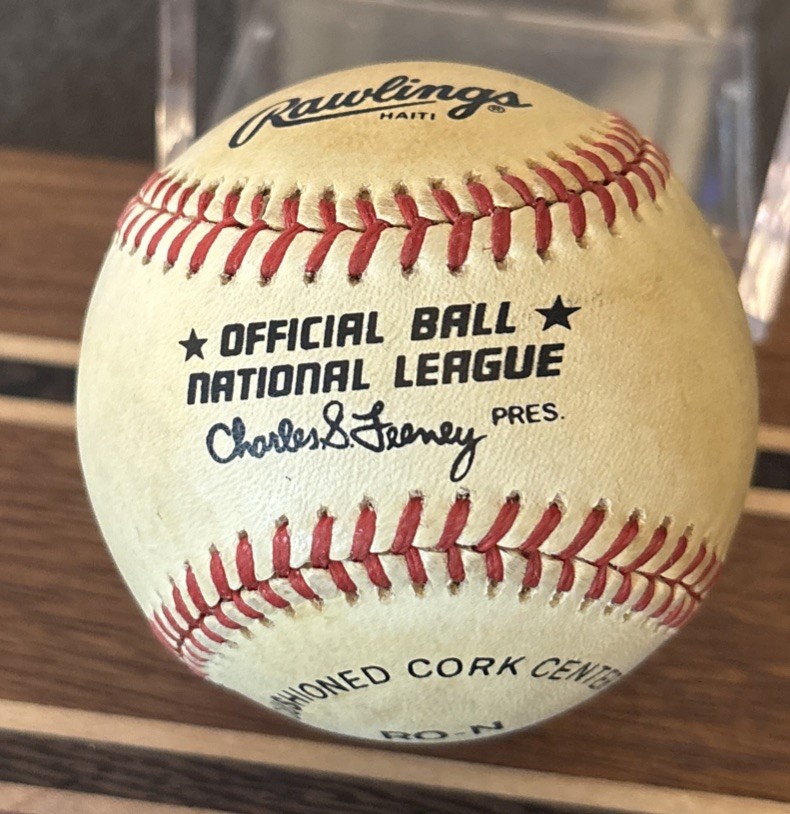 Johnny Briggs Autographed NL Baseball