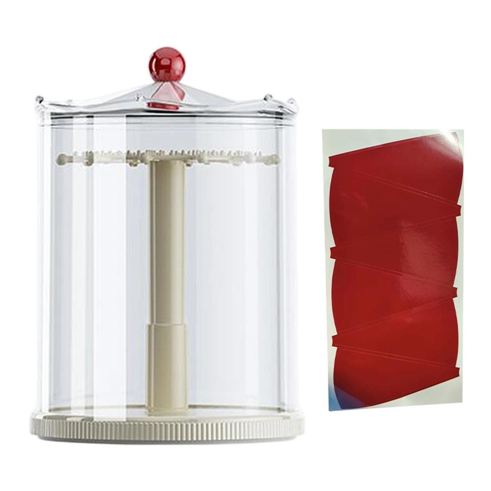 Rotating Clear Figure Display Case Storage Box Decorative Portable Showcase for