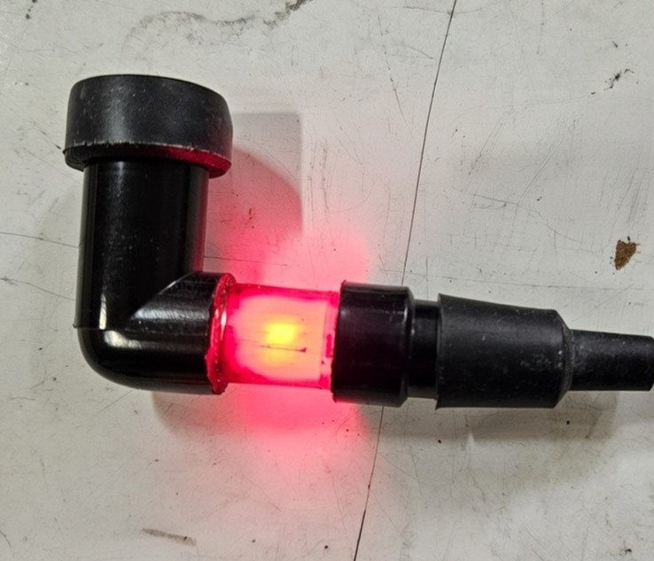 Harley Red Color inline spark plug testers "Sparkies" (You Get Two)