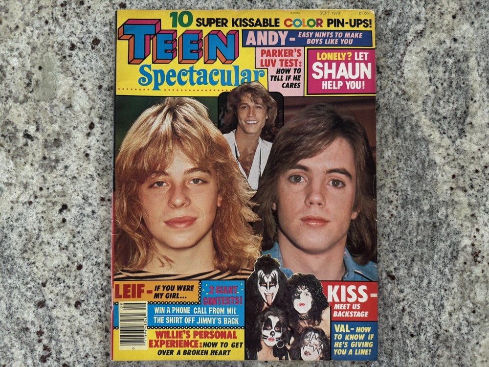 KISS 1978 TEEN SPECTACULAR MAGAZINE GENE PAUL ACE PETER AUCOIN VINTAGE MEGA RARE