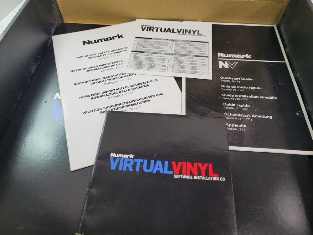 Numark Vitual Vinyl - DJ software package -- open box ( B305 )