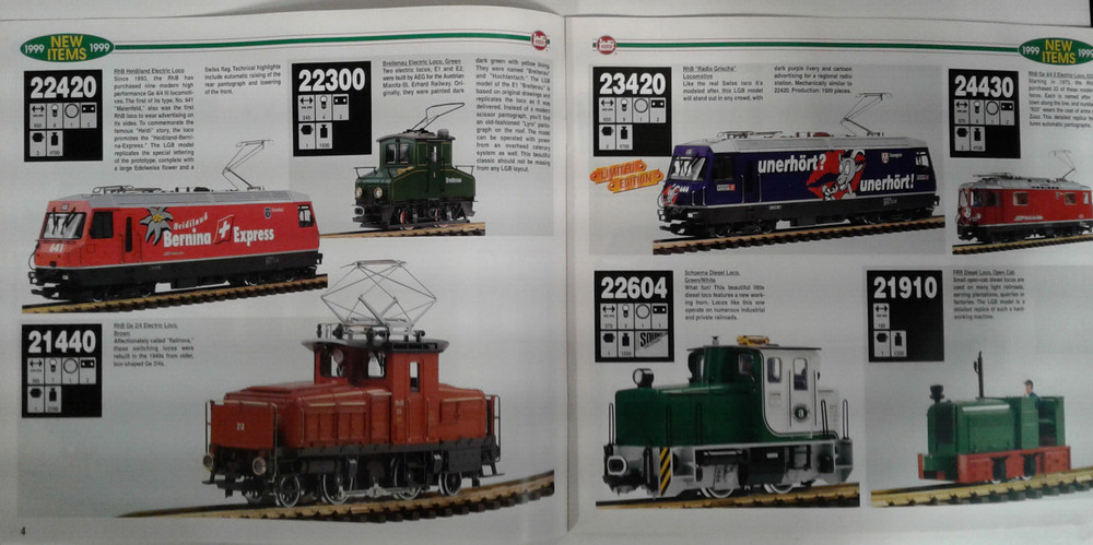 LGB NEW ITEMS 1999 CATALOG