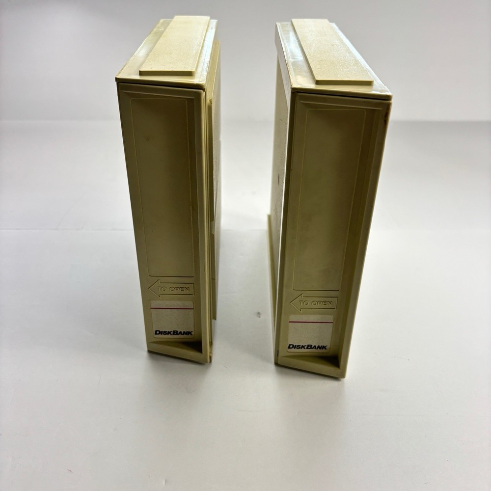 VTG DISKBANK 2 Floppy disk 5.25 Storage Detachable Customizable Case Stackable