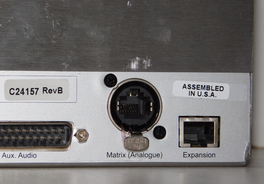 Clear Com V-24-L-7-D V Series Iris 2RU 24 Key Lever Display Intercom Panel USA