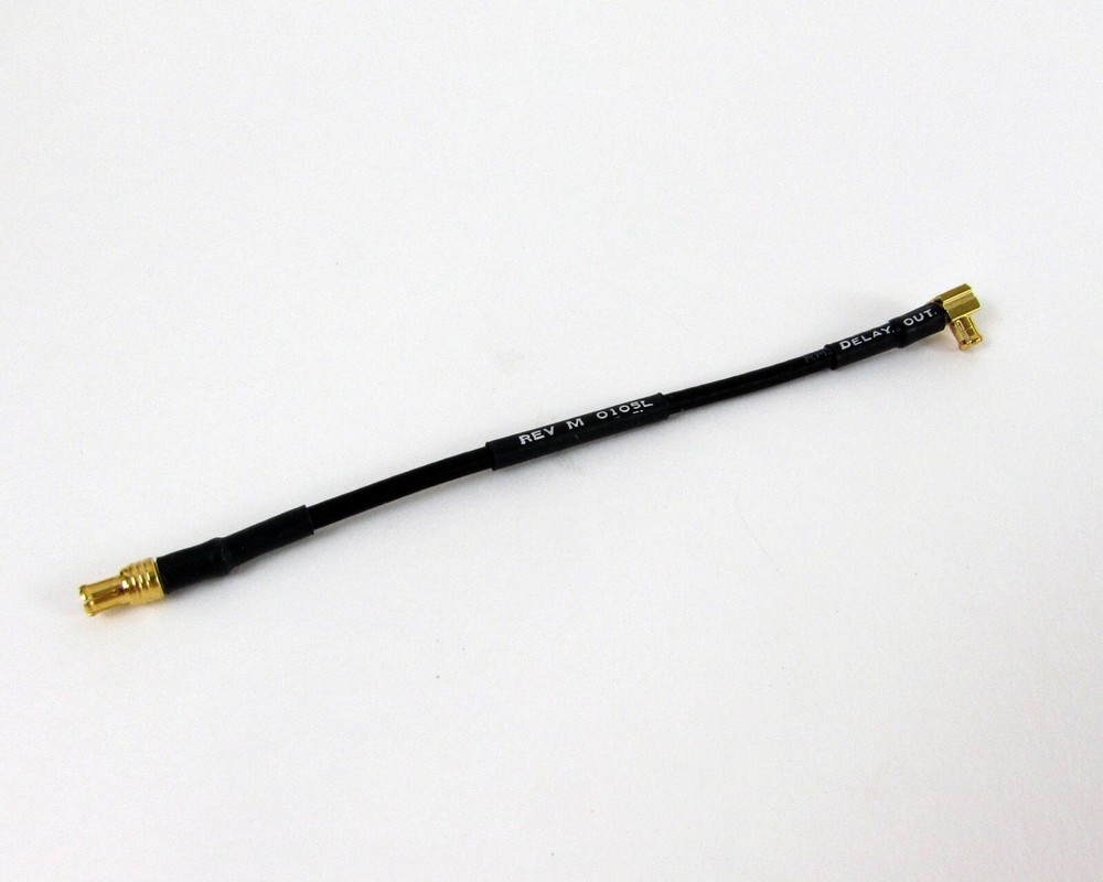 5" MCX/M to MCX/M Right Angle Jack / Plug Cable Assembly - Gold *NOS*