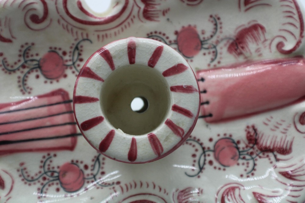 Cello Shaped Ceramic Taper Holder