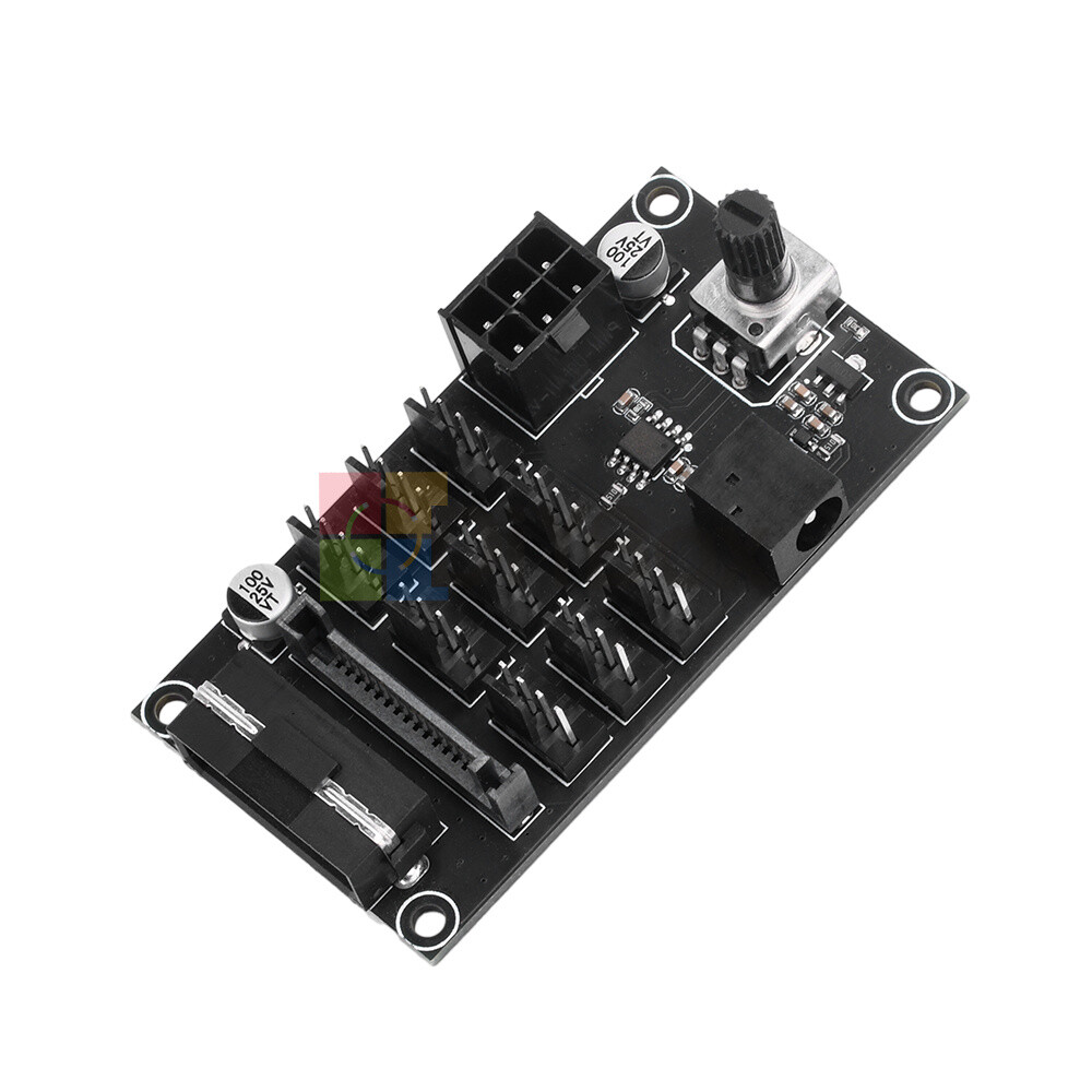 Computer Chassis PWM Violent Fan Speed Controller 9CH High-Power Hub Controller