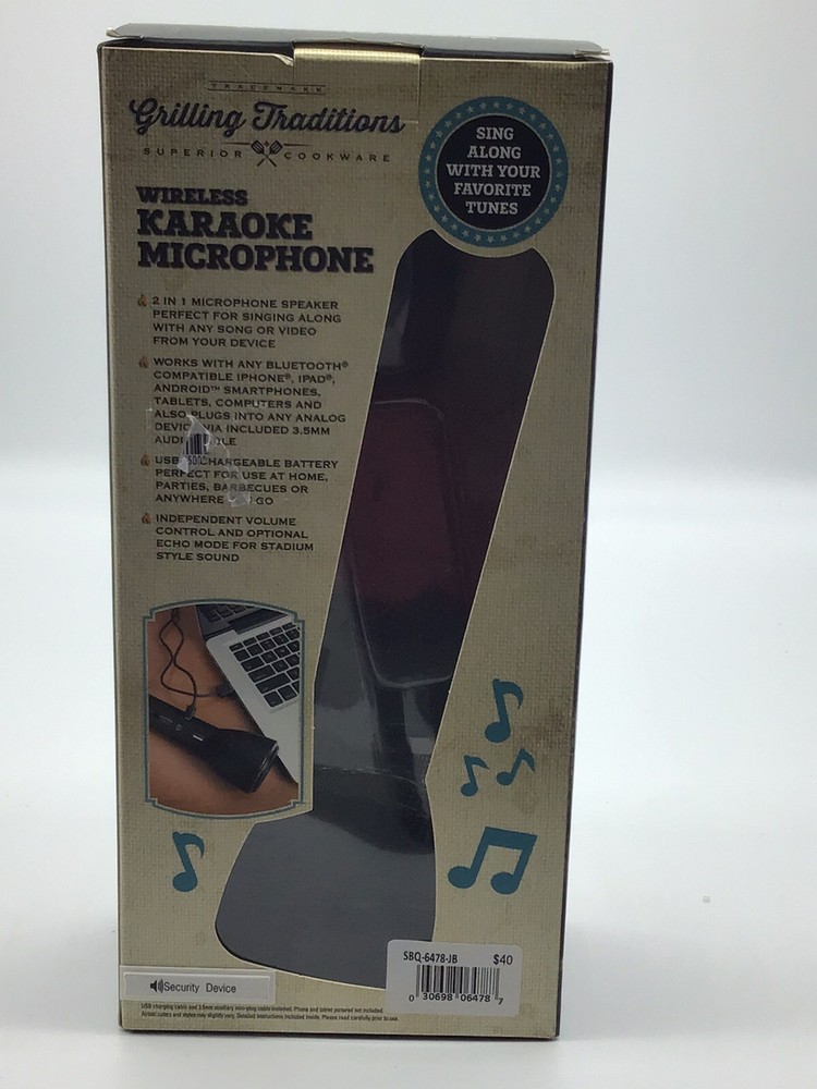 Grilling Traditions Wireless Karaoke Microphone