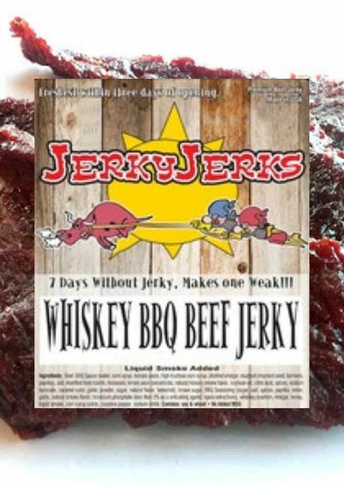 JerkyJerks Whiskey BBQ Beef Jerky 7oz