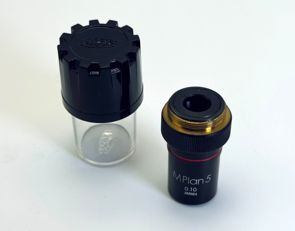 Olympus M Plan 5 0.10 Japan Microscope Objective - Pre-owned