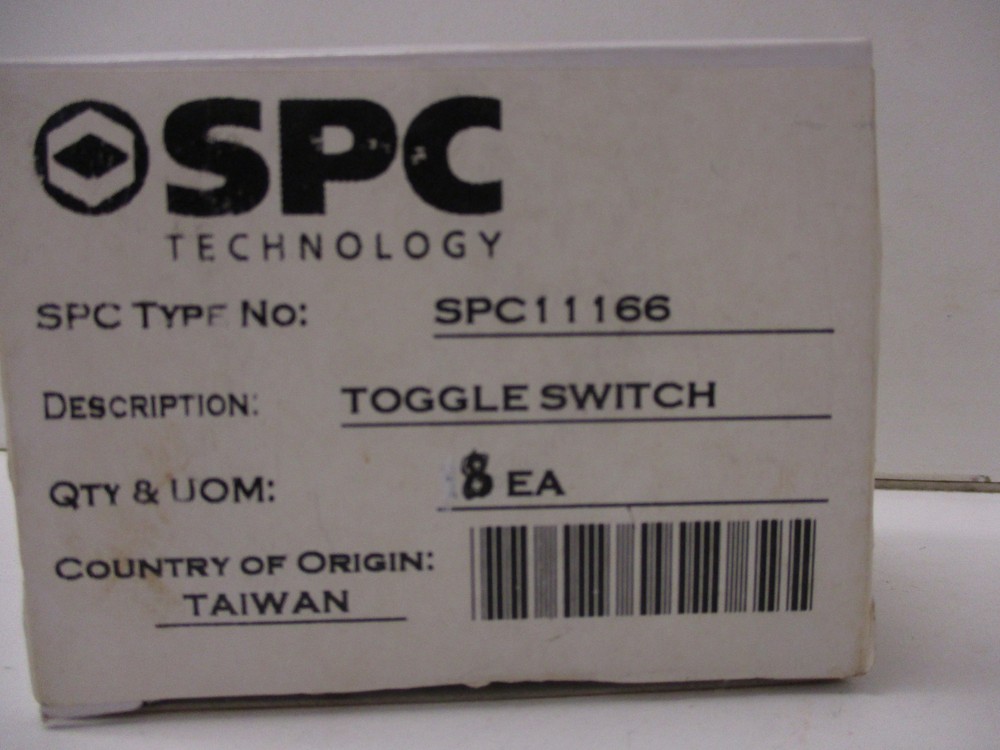 *NEW* (BOX OF 8) SPC TECHNOLOGY SPC11166 TOGGLE SWITCH TYPE SPC