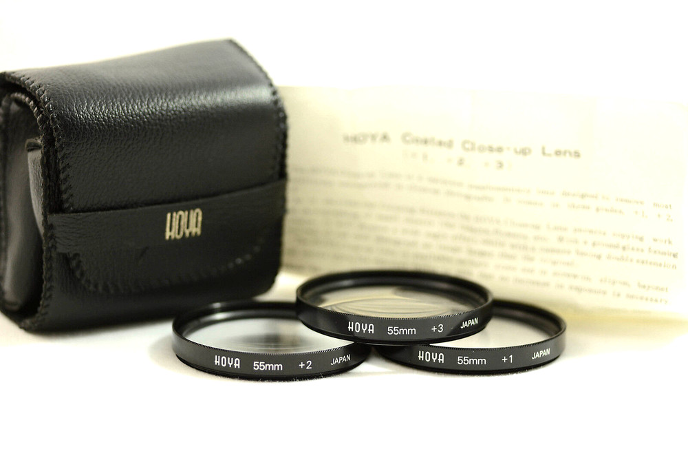 HOYA 55MM 3PC CLOSE-UP CAMERA LENS SET (MINT)