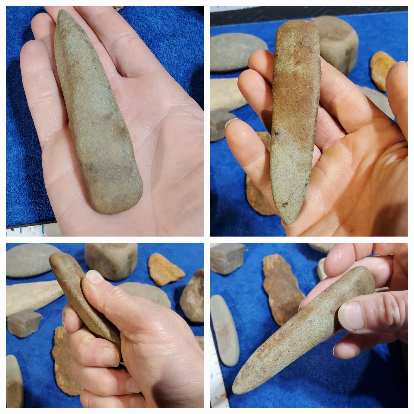 Indian Artifacts Polished Tools, Hammer Stones Bola Primitive Point Pennsylvania