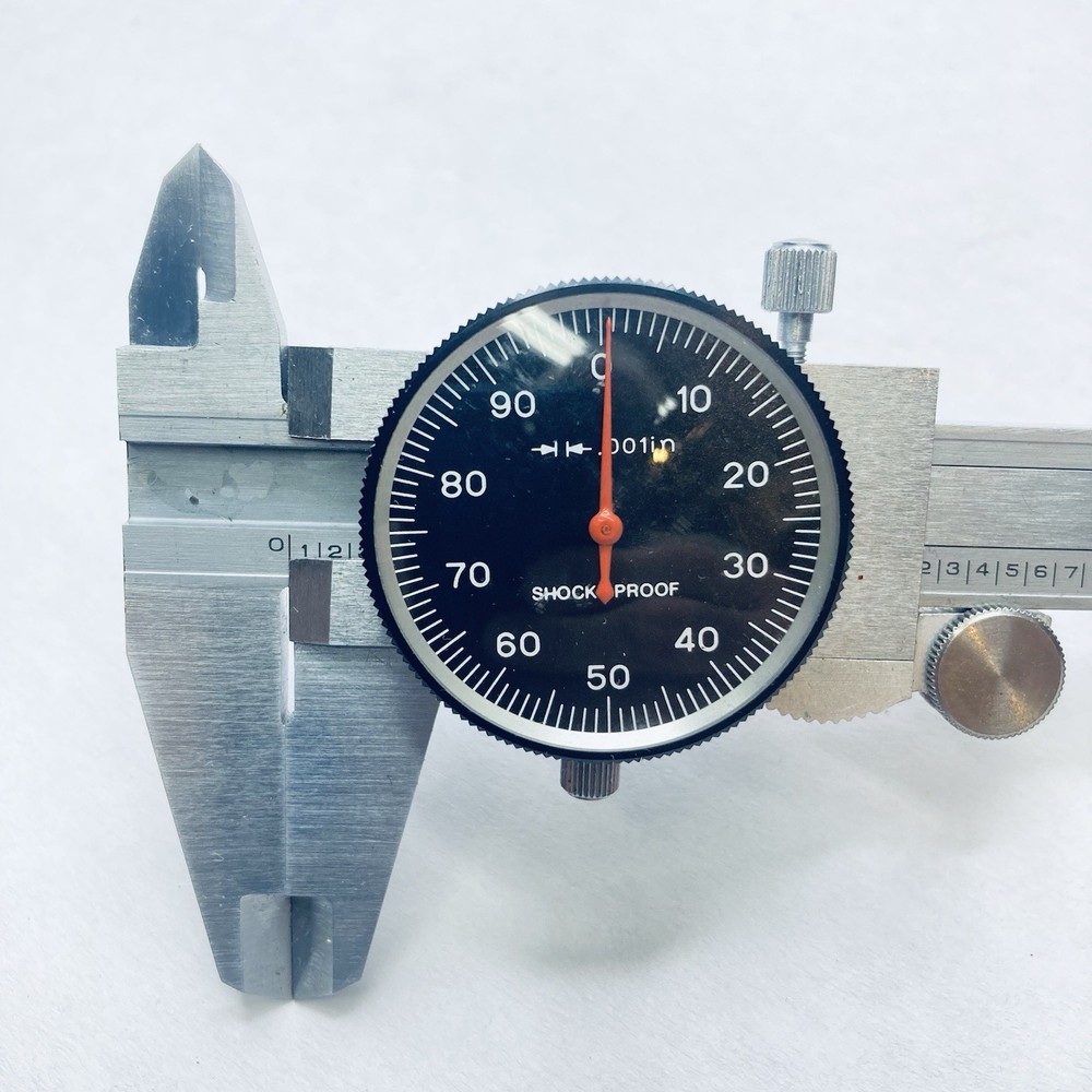 6” Dial Caliper Shock Proof - Black Dial w/Enco Case