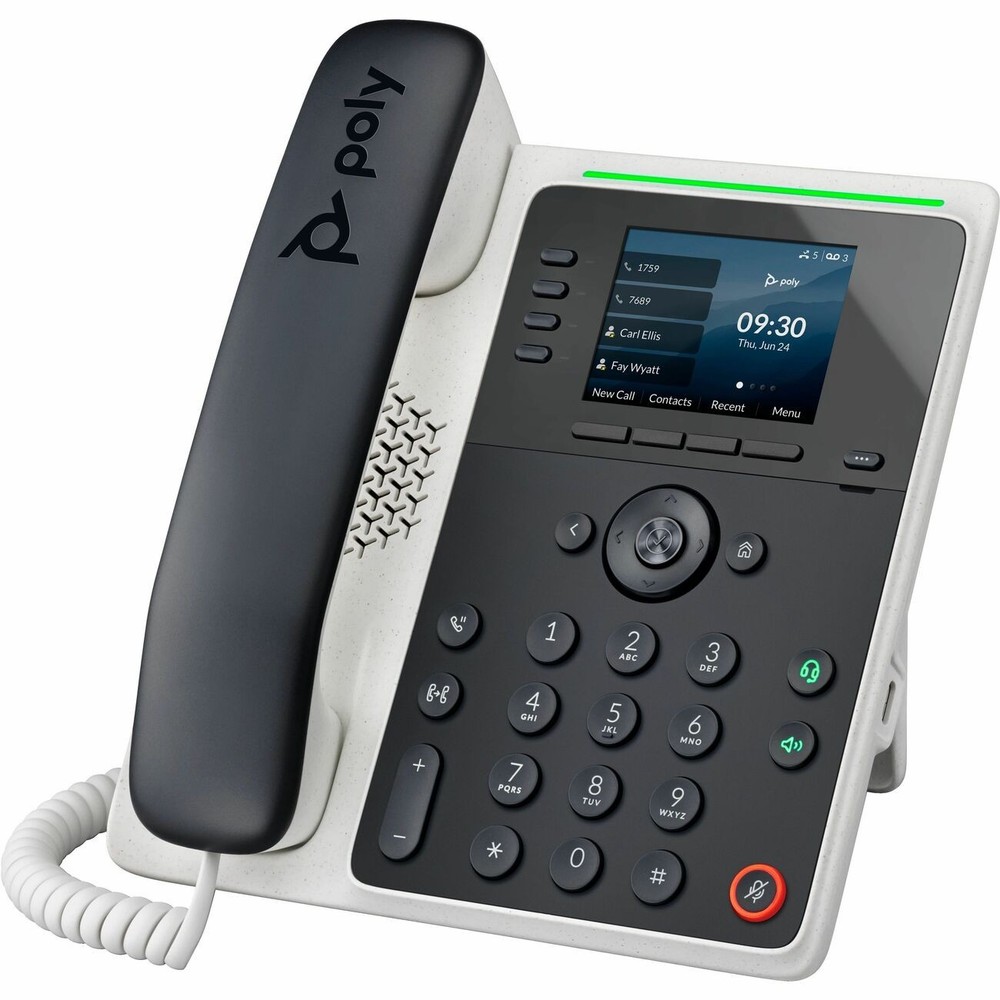 Hewlett Packard 89B50AA#ABA Poly Edge E220 IP Phone Black