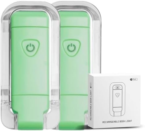 USB Rechargeable Clip-on Book Light Green