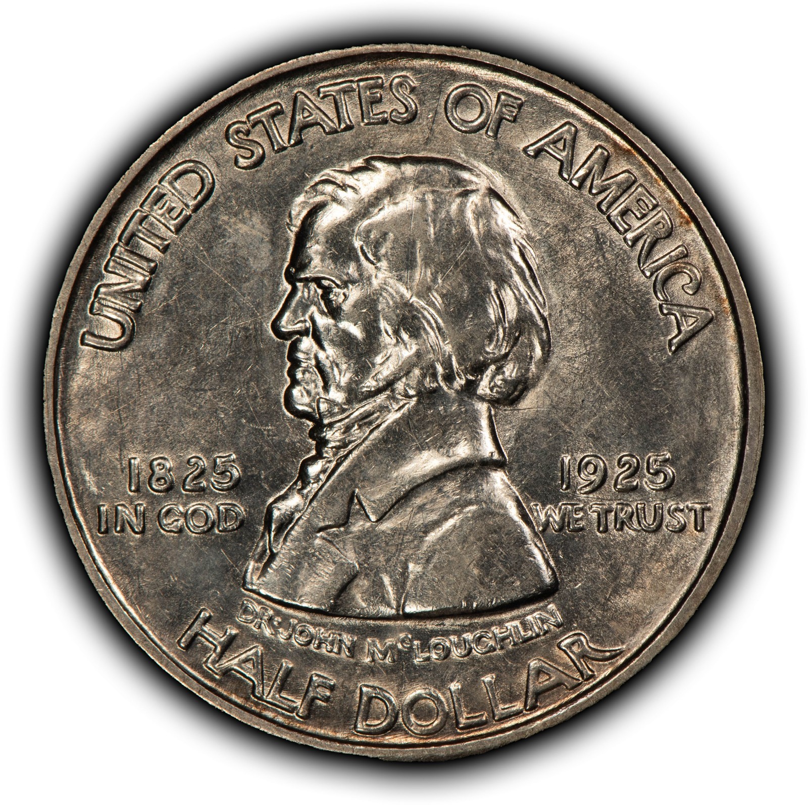 1925 50c Fort Vancouver Commemorative Silver Half Dollar - Luster - SKU-C1288