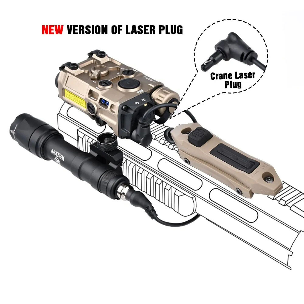 Tactical Augmented Dual Tape Switch Crane Laser Control DBAL-A3 OGL Laser Device