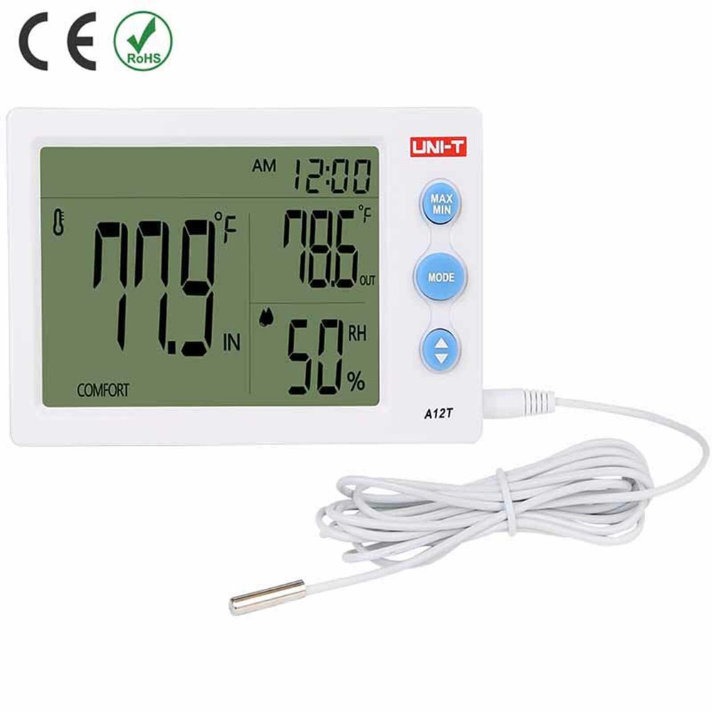UNI-T A12T Temperature Humidity Meter  Additional External Sensor Probe ✦Kd