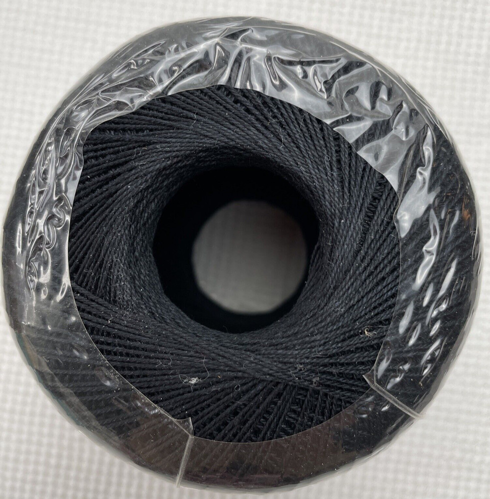 South Maid Cotton Black Crochet Thread