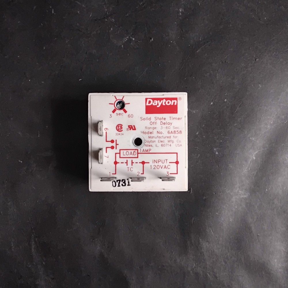DAYTON 6A585 TIMING RELAY ($17 OBO)
