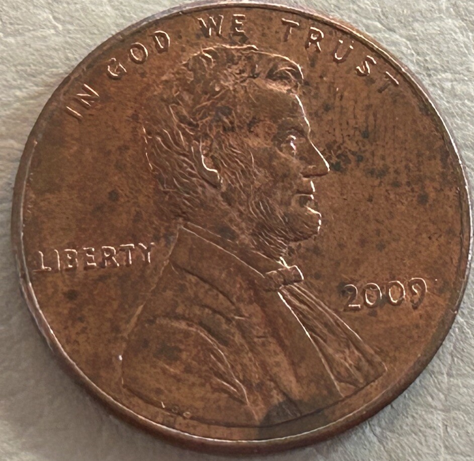 2009 Lincoln Cent Series Penny DD On Reverse