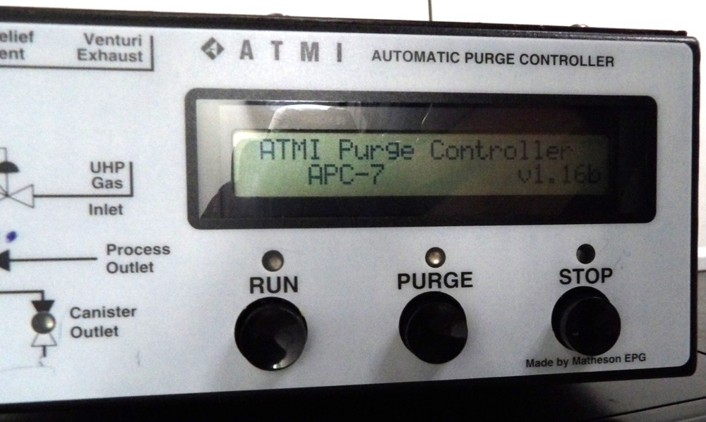 Matheson APC-7 ATMI Automatic Purge Controller V1.16 Working