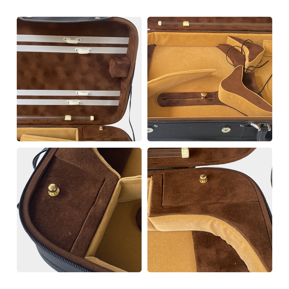 Viola/Violin case Oxford Material - Safety Lock & Backstrap