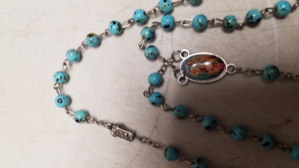 Blue Stone Rosary (C)