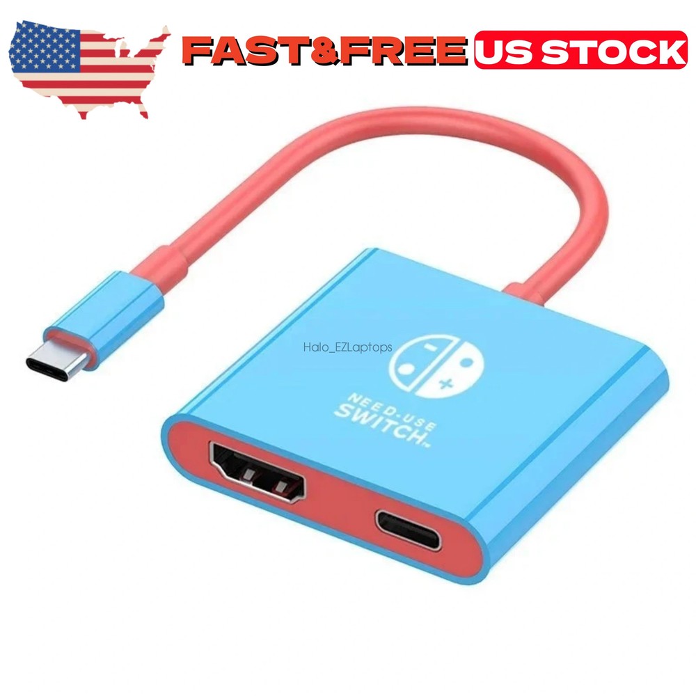 New HDMI TV Dock For Nintendo Switch 2 Docking Replacement Adapter Converter US