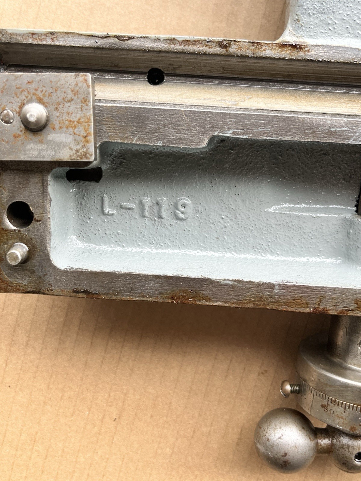 Sheldon 10” Lathe Saddle & Taper Attachment PARTS - NOT COMPLETE SEE PHOTOS