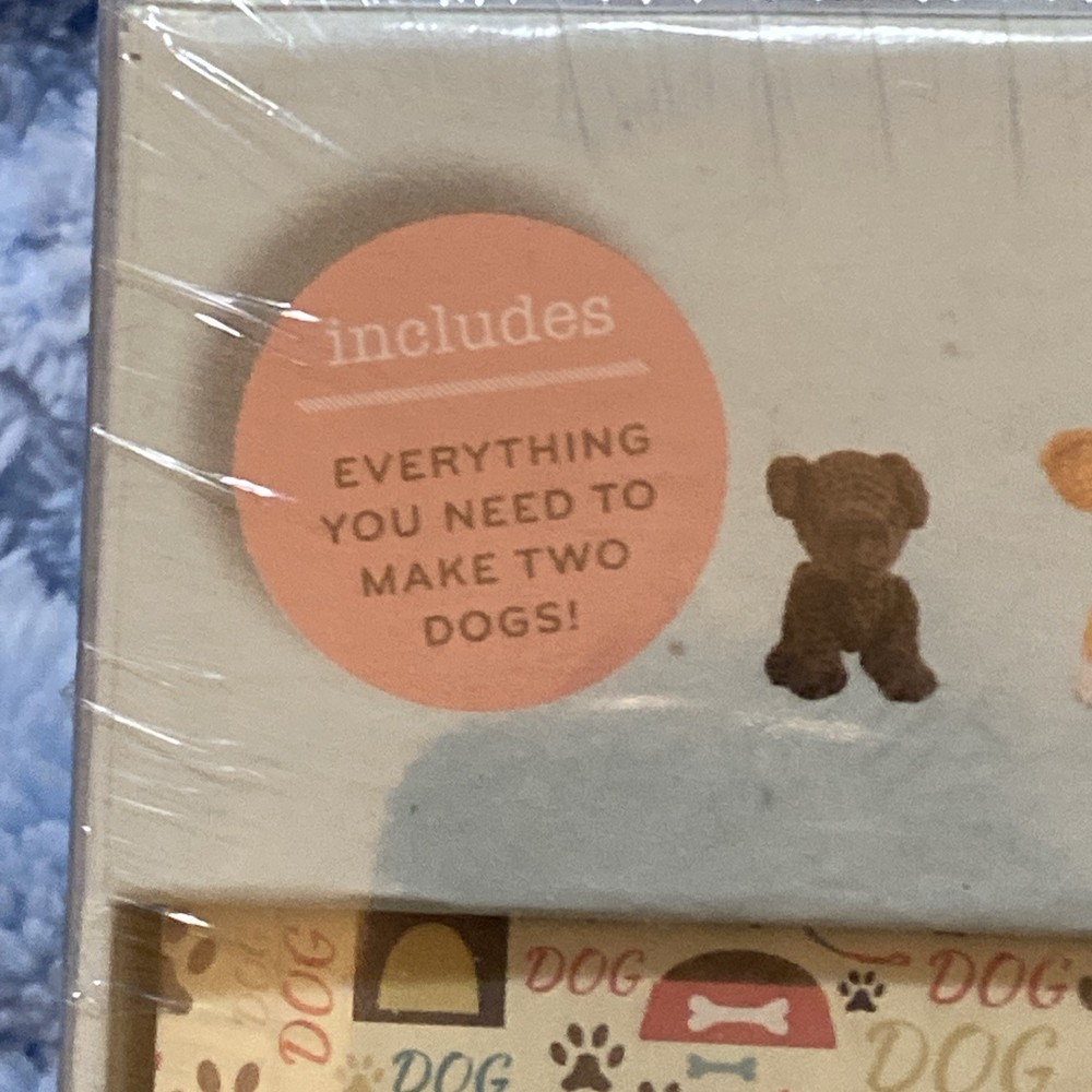 Crochet Dogs Kit- 10 Patterns + Hook + Yarn + Needle + Stuffing & More!