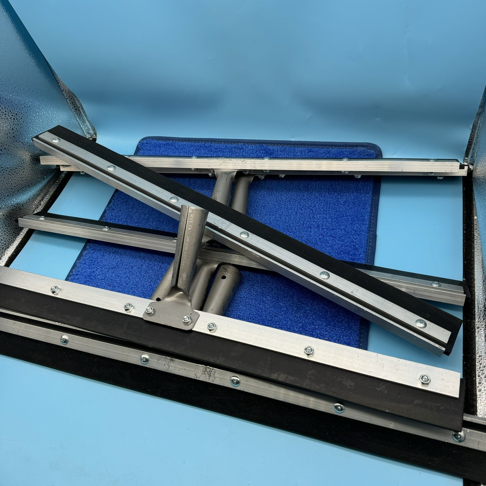 6x Weiler 45507 24" Rubber Fill Floor Squeegee - Straight