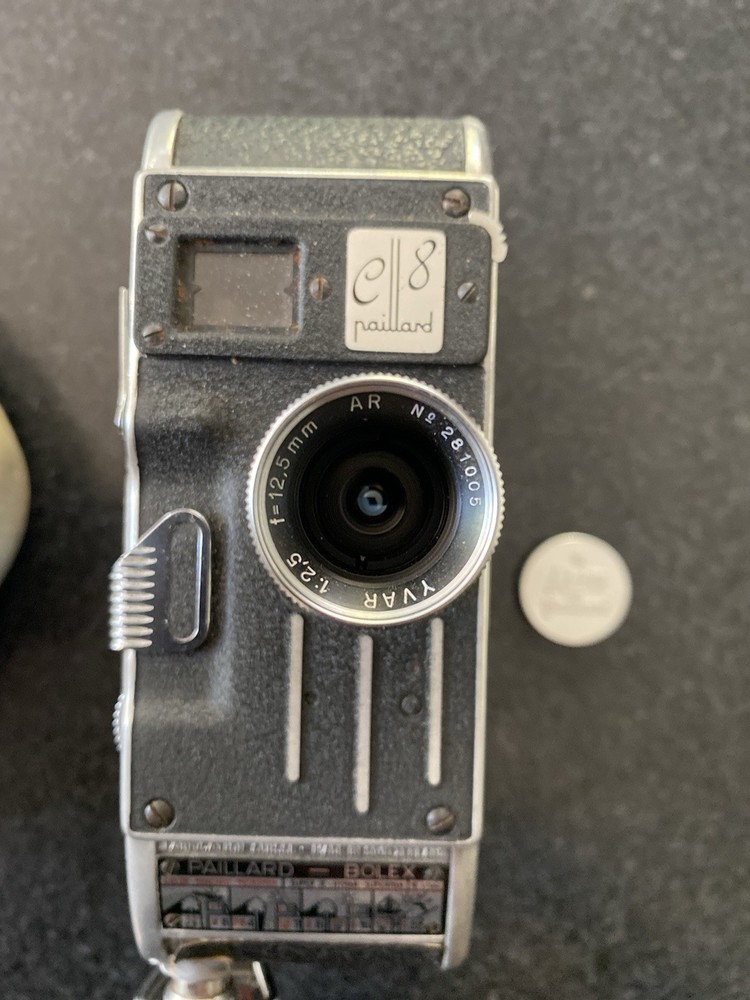 Paillard Bolex E8 Film Camera With Case. Working
