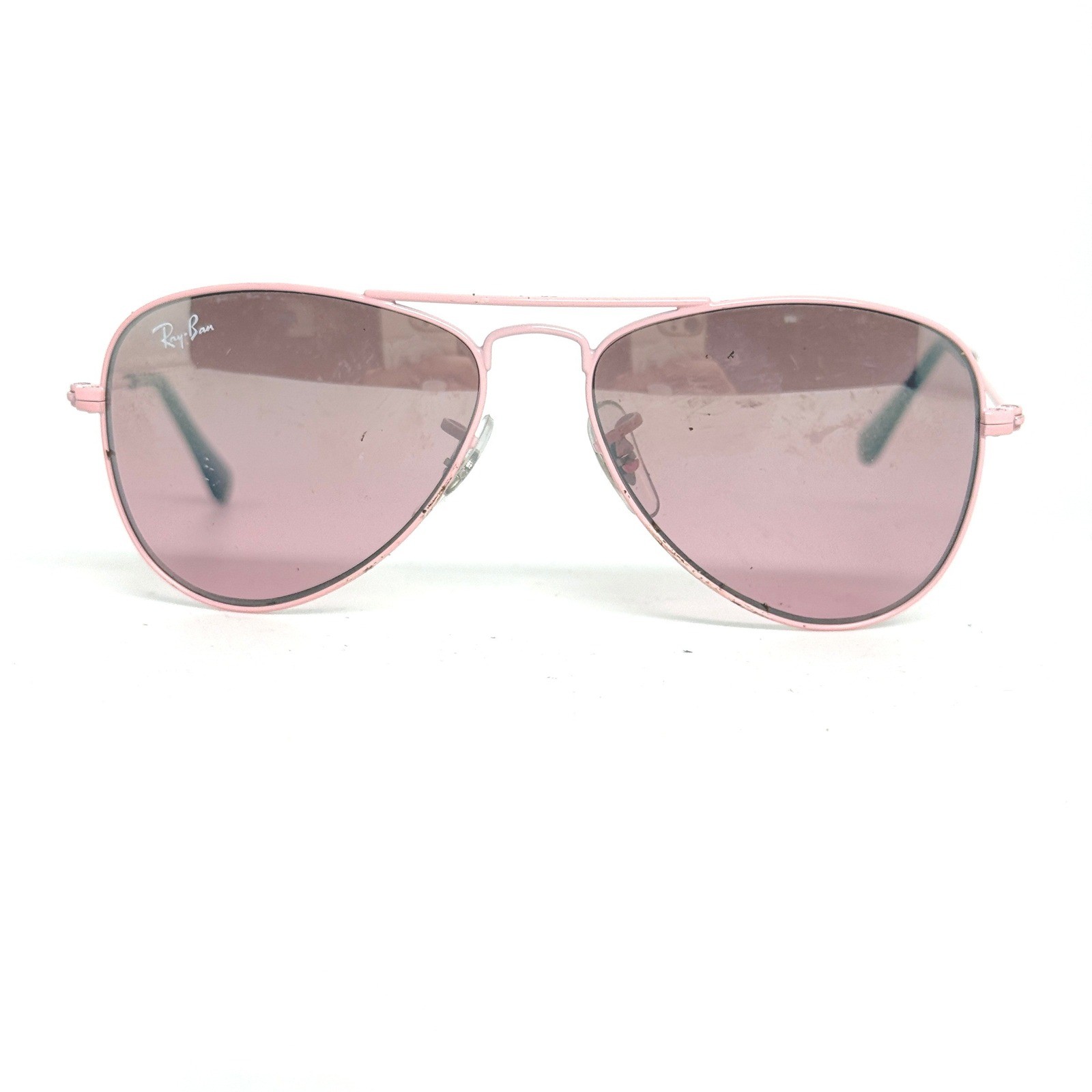 Ray-Ban Junior RJ9506S 211/7E Kids Aviator Sunglasses Pink Metal Frame 50 21713