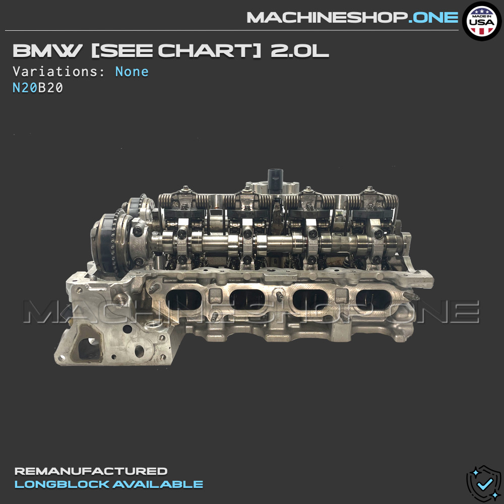 N20 2011-2018 BMW ALL MODELS 2.0L cylinder head - CORE EXCH REQD