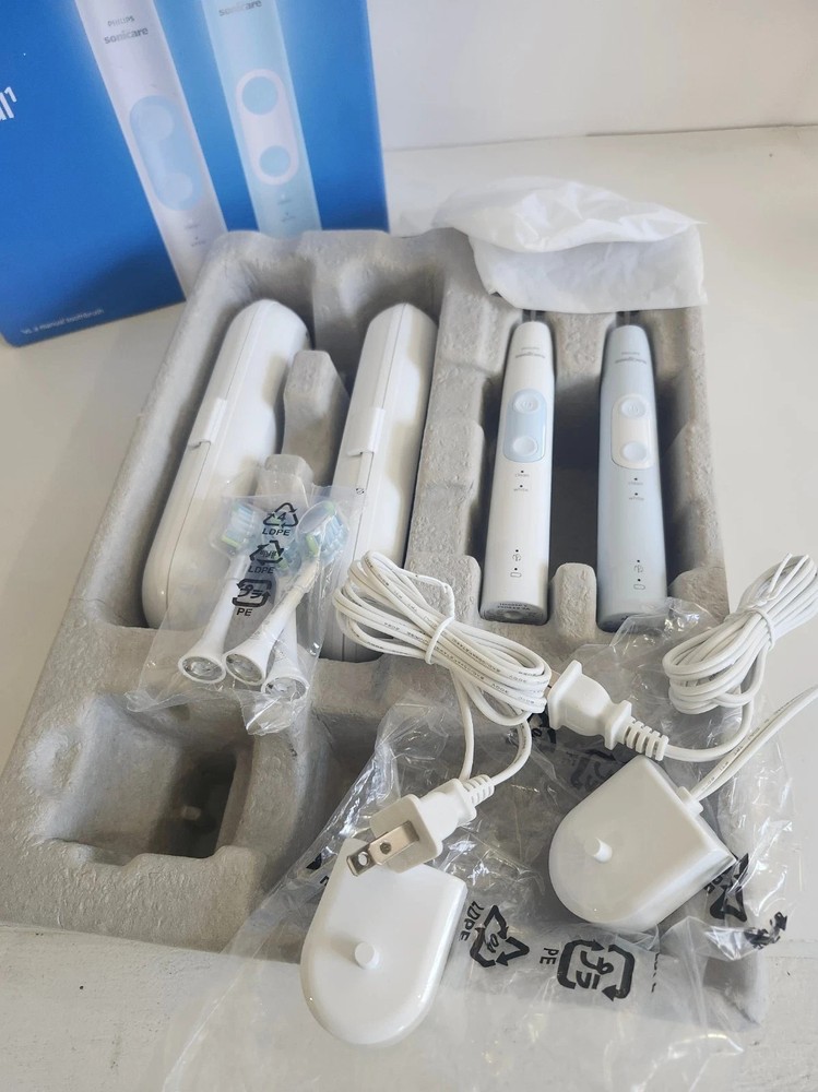 Philips Sonicare Optimal Clean Toothbrush 2 Pack Please Read