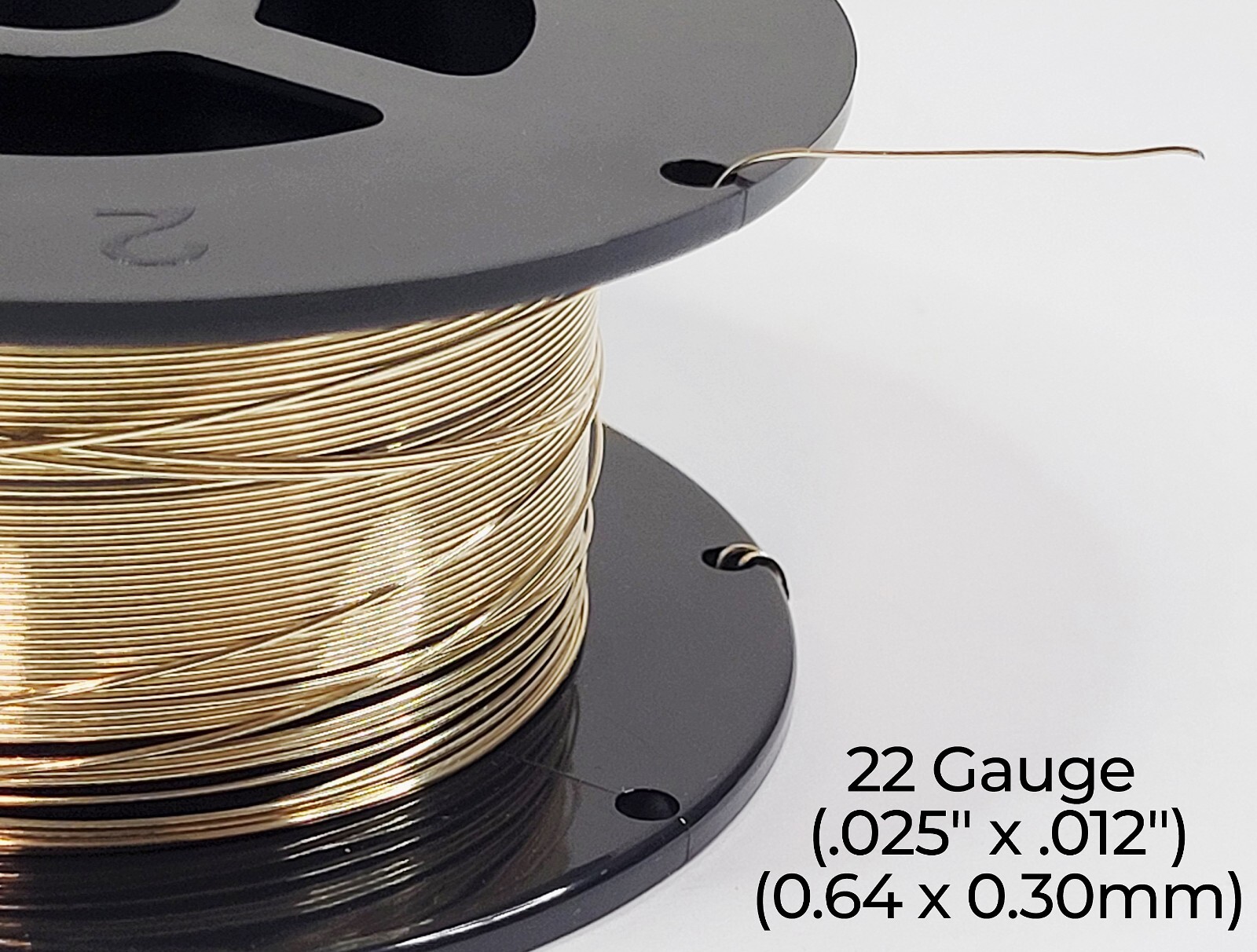 14/20 Yellow Gold-Filled Wire | Half Round | Half Hard | 10-24 Gauge | 1-10 ft