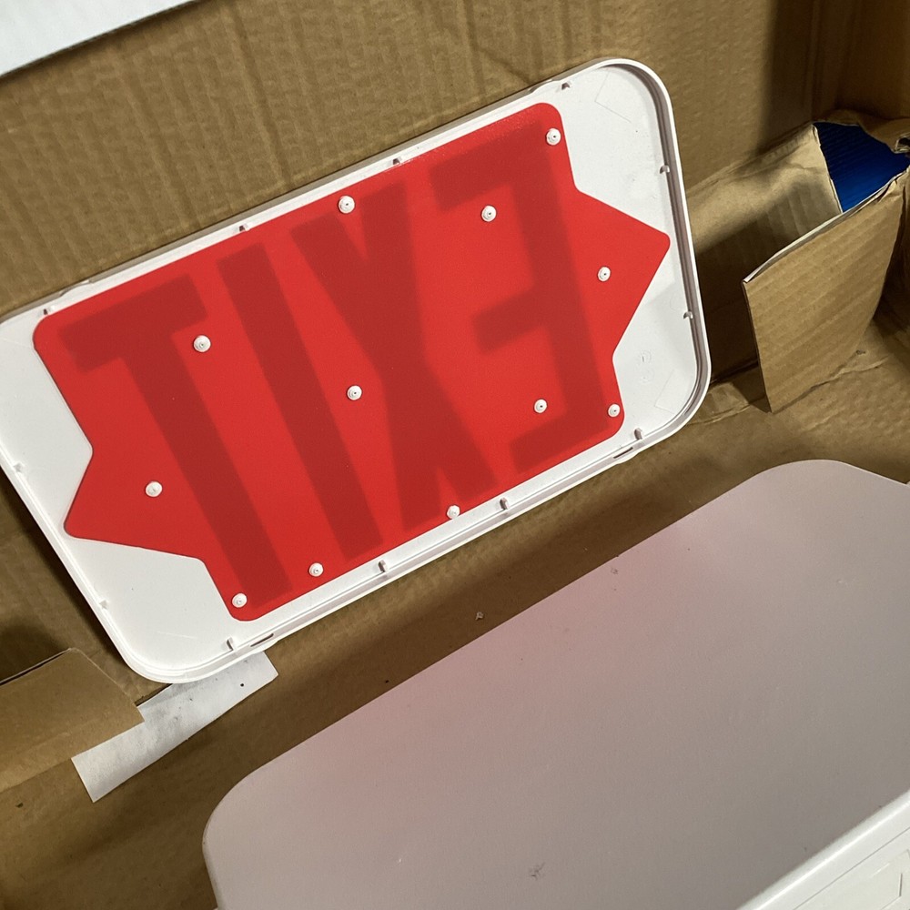 Progress Commercial Lighting PECUE-UR-30 LED Exit Combo Red DOUBLE SIDED