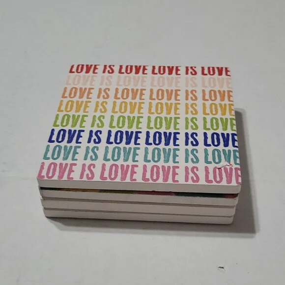 "LOVE" Theme Coasters