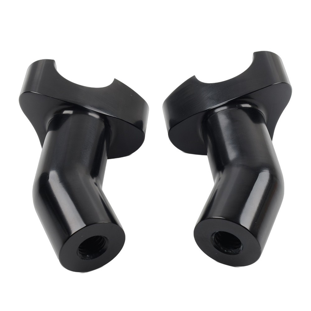 3 1/2" Pullback Handlebar Risers Black For Harley 1" Bar Dyna Softail Road King