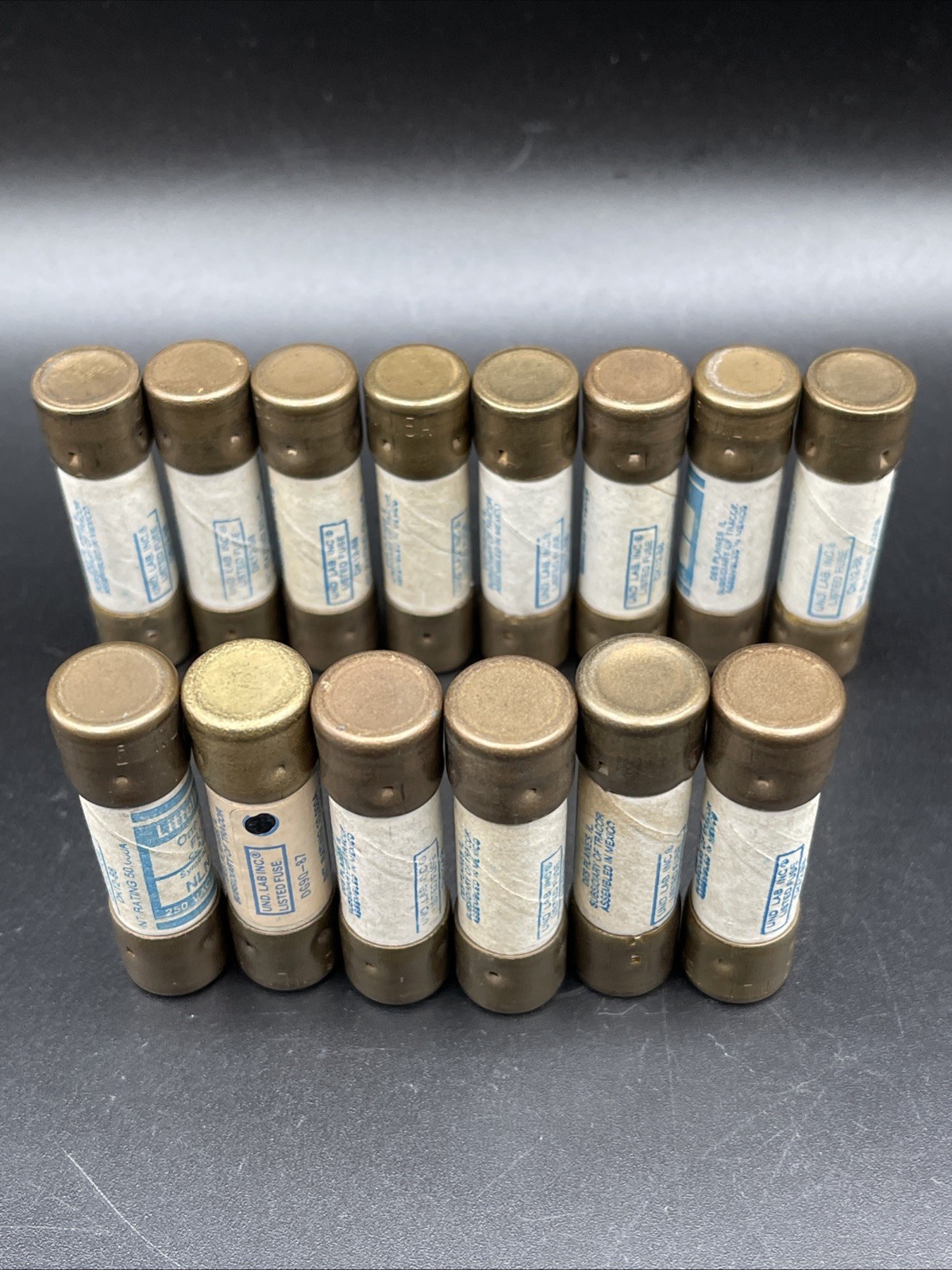 Littelfuse NLN 15 NLN15 NLN-15 One-Time Fuses 250 V Cl K5 Fast-Acting Lot Of 14