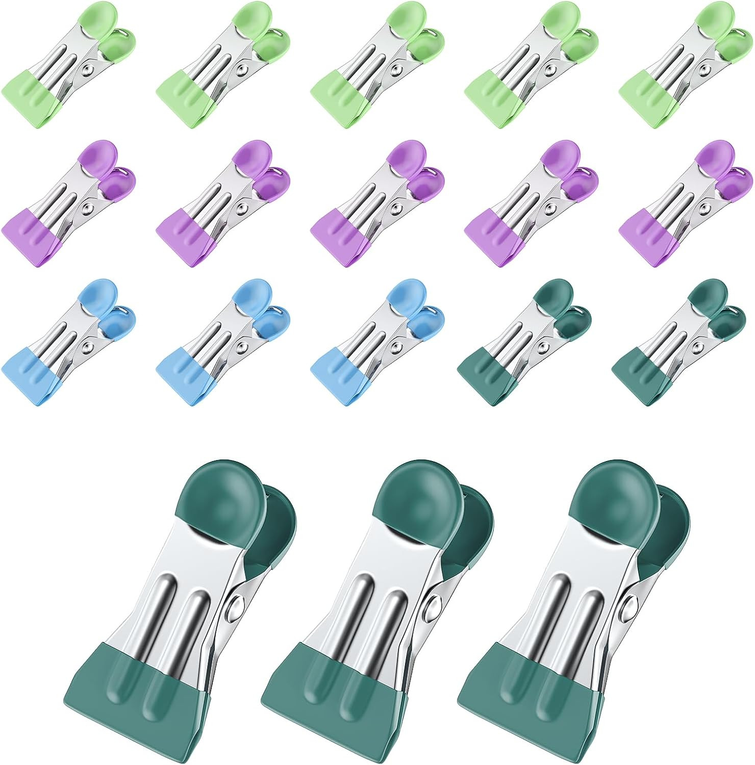 Clothes Pins, Chip Clips,Chip Clips Bag Clips Food Clips 20 Pcs,Towel Clips,Bag