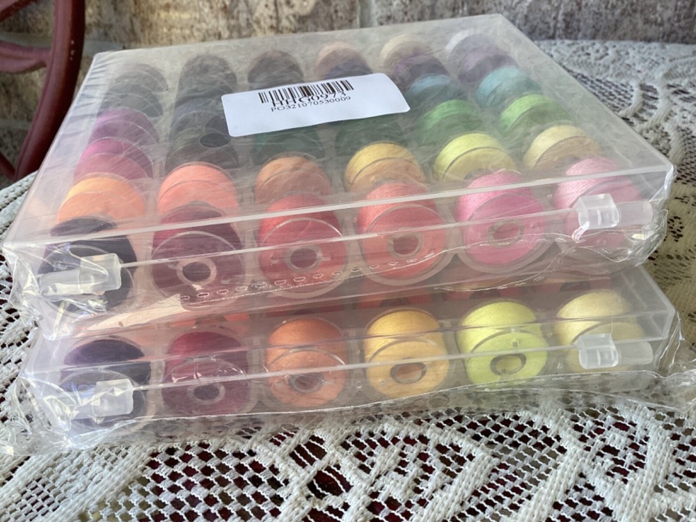 Prewound Bobbins 72 pcs Style A Size CS multi colors